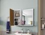 Imagem de Espelheira Com Armário Superior Para Banheiro Gênova - Bechara