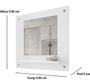 Imagem de Espelheira de Banheiro Clio Decoração - Cor: Branco - Lojas G2