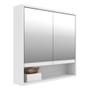 Imagem de Espelheira para Banheiro 2 Portas 60cm Multimóveis CR10075 Branca