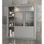 Imagem de Espelheira para Banheiro 60cm com Nichos Multimóveis CR10112