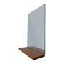 Imagem de Espelheira Retangular 30x40 Com Prateleira MDF