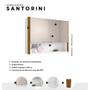 Imagem de Espelheira Santorini Para Banheiro com 2 Portas e Nicho