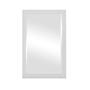 Imagem de Espelho 30x40 Moldura branca Para Decoração, Banheiros, Quarto e Sala.