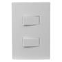 Imagem de Espelho 4x2 Com 2 Interruptores Simples 10A Bivolt Ilumi I9