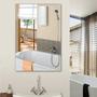 Imagem de Espelho Adesivo Retangular De Parede 30x40cm Mágico Banheiro