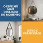 Imagem de Espelho Adnet Redondo 30cm Kit com 2 Unidades para Banheiro Hall Sala
