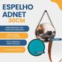 Imagem de Espelho Adnet Redondo 30cm Kit com 2 unidades para Banheiro Quarto Sala