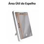 Imagem de Espelho Aumento Zoom 10x C/ LED Klass Vough P/ Maquiagem Lighted Touch Horizontal e Vertical