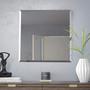 Imagem de Espelho banheiro lapidado Bisotê 50x50cm Com Pendurador