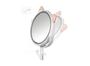 Imagem de Espelho c/led touch maquiagem makes gatinho le-mr10 branco