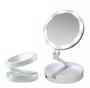 Imagem de Espelho com Led De Mesa Com Aumento Led luz Dobrável Para Maquiagem