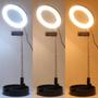 Imagem de Espelho com Led Ring Light até 58cm com suporte para celular