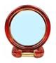 Imagem de Espelho De Aumento 3x Dupla Face Plástico Pequeno (marrom)