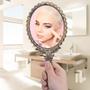 Imagem de Espelho de Mão Provençal Princesas - PRATA 25,5x11,5cm