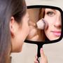 Imagem de Espelho de Mão Retangular G Maquiagem Dentista Cabelereiro