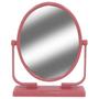 Imagem de Espelho de Mesa Dupla Face Plástico 12x15,5cm - Bege