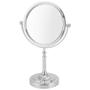 Imagem de Espelho de Mesa Dupla Face Redondo com Pedestal Unyhome 7215