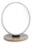 Imagem de Espelho De Mesa Redondo Oval Ajustável Em Madeira Mdf 22x17