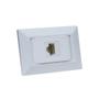 Imagem de Espelho de Tomada Simples Chanfrado com 1 RJ-45 CAT5e Branco