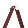 Imagem de Espelho Decorativo Adnet Branco Alça material sintético Marrom Café 30Cm