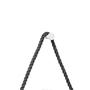 Imagem de Espelho Decorativo Adnet Branco Alça Sisal Black 60 cm Redondo