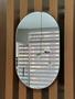Imagem de Espelho Decorativo Adnet Oval Orgânico 35x60 cm + Pendurador