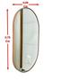 Imagem de Espelho Decorativo Adnet Oval Orgânico 50x70 cm + Pendurador