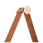 Imagem de Espelho Decorativo Adnet Rosa Alça material sintético Caramelo 60Cm