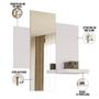 Imagem de Espelho Decorativo Atlanta 91cm N01 Moldura Off White - Lyam Decor