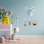 Imagem de Espelho Decorativo Infantil 43x44cm Urso In House Decor
