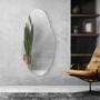Imagem de Espelho Decorativo Orgânico Grande 115x60 De Parede Quarto Sala Banheiro