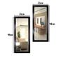 Imagem de Espelho Decorativo Para Sala Hall lavabo Com Moldura 21x48cm 2 Peças