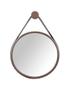 Imagem de Espelho Decorativo Redondo 60Cm Alumínio Marrom Com Marrom