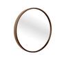 Imagem de Espelho Decorativo Round Externo Marrom 30 Cm Redondo