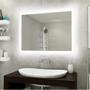 Imagem de Espelho lapidado bisotê Iluminado com LED frio - 80x100cm