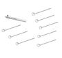 Imagem de Espelho Laringeo Inox 14-25Cm Kit Com 8 E 1 Cabo Para Espelho Regulavel