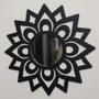 Imagem de Espelho Mandala Florada Decorativo 29x29cm Decoração Moderna