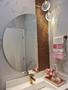 Imagem de Espelho MEIA LUA 45cm X 70cm Com Led à PILHA ou FONTE para Banheiro