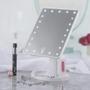 Imagem de Espelho Mesa Portátil 16 Leds Botão Touch À Pilha Cabo Usb
