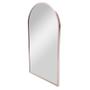 Imagem de Espelho Minimalista Arco Inova 40cm x 70cm - Moldura Canelada Moderno Elegante  Limpeza Fácil Instalação Simples Cobre