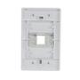 Imagem de Espelho modular plástico 4x2 com Modulo Removível Para 1 Saída RJ45 ou RJ11 - Branco