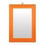 Imagem de Espelho Moldura Plástica 6 Tamanhos moldura laranja
