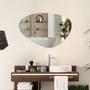 Imagem de Espelho Orgânico Decorativo Moderno Grande De Parede Para Quarto Sala Banheiro Cozinha