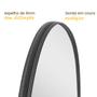 Espelho Orgânico Moderno Sala Quarto Banheiro Lavabo 64x44cm em Couro 3cm - Mod. Pílula - Rei Dos Vidros Imagem de Espelho Orgânico Moderno Sala Quarto Banheiro Lavabo 64x44cm em Couro 3cm - Mod. Pílula