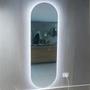 Imagem de Espelho Oval Com LED 150x40 Decoração Corpo Inteiro com LED DUPLO Touch