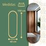 Imagem de Espelho Oval Com LED Touch Quente e frio 150x40 Decoração Corpo Inteiro Grande