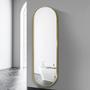 Imagem de Espelho Oval Moldura Decorativo Sala Quarto Hall 100x30 Grande