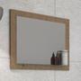 Imagem de Espelho Para Banheiro Barcelona Com Porta Prateleira Amendoa