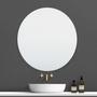 Imagem de Espelho Para Banheiro Com Armario 40x40cm Vidro Redondo LUXO!