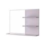 Imagem de Espelho para Banheiro com Prateleiras Lugano Branco 60 x 45cm